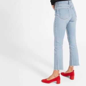 Everlane High Rise Kick Crop Jean, Size 29